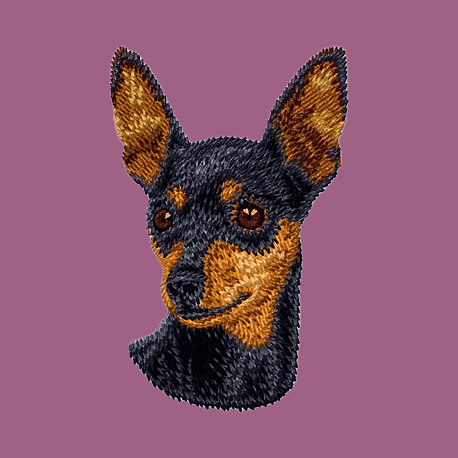 Miniature Pinscher Embroidered Classic Long Sleeve Shirt