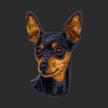 Miniature Pinscher Embroidered Classic Long Sleeve Shirt