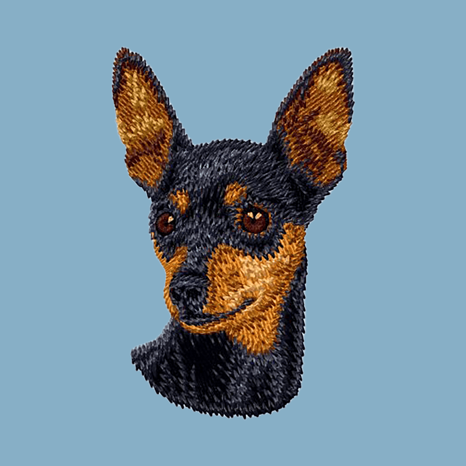 Miniature Pinscher Embroidered Classic Long Sleeve Shirt