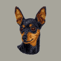 Miniature Pinscher Embroidered Classic Long Sleeve Shirt