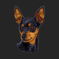 Miniature Pinscher Embroidered Sweatshirt Hoodie
