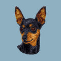 Miniature Pinscher Embroidered Sweatshirt Hoodie
