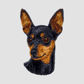 Miniature Pinscher Embroidered Classic Long Sleeve Shirt