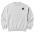 Miniature Pinscher Embroidered Mock Neck Sweatshirt