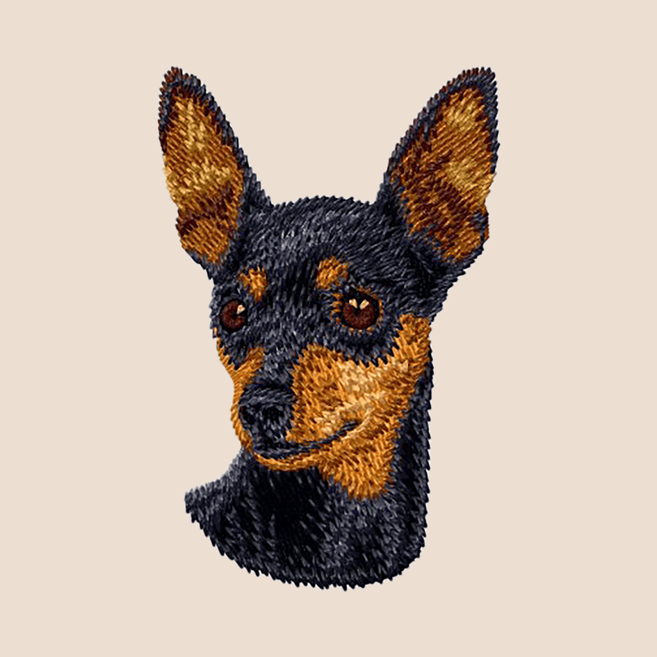 Miniature Pinscher Embroidered Tote