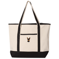 Miniature Pinscher Embroidered Tote