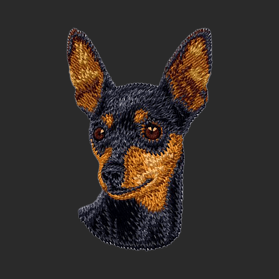 Miniature Pinscher Embroidered Wearable Blanket