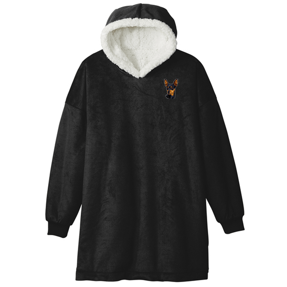 Miniature Pinscher Embroidered Wearable Blanket