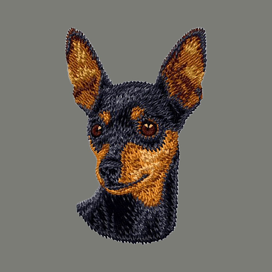 Miniature Pinscher Embroidered Wearable Blanket