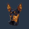 Miniature Pinscher Embroidered Wearable Blanket