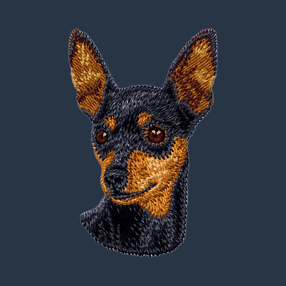 Miniature Pinscher Embroidered Wearable Blanket