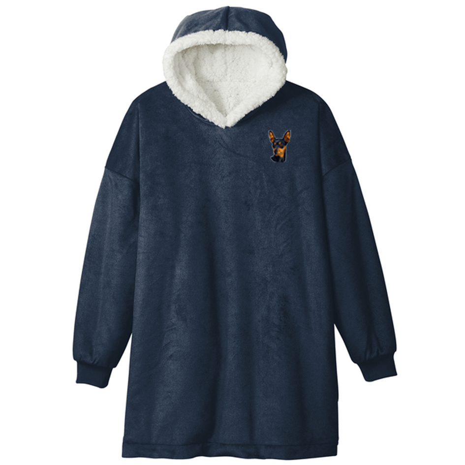 Miniature Pinscher Embroidered Wearable Blanket