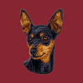 Miniature Pinscher Embroidered Wearable Blanket