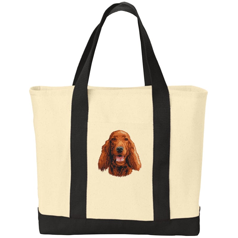 Irish Setter Embroidered Tote