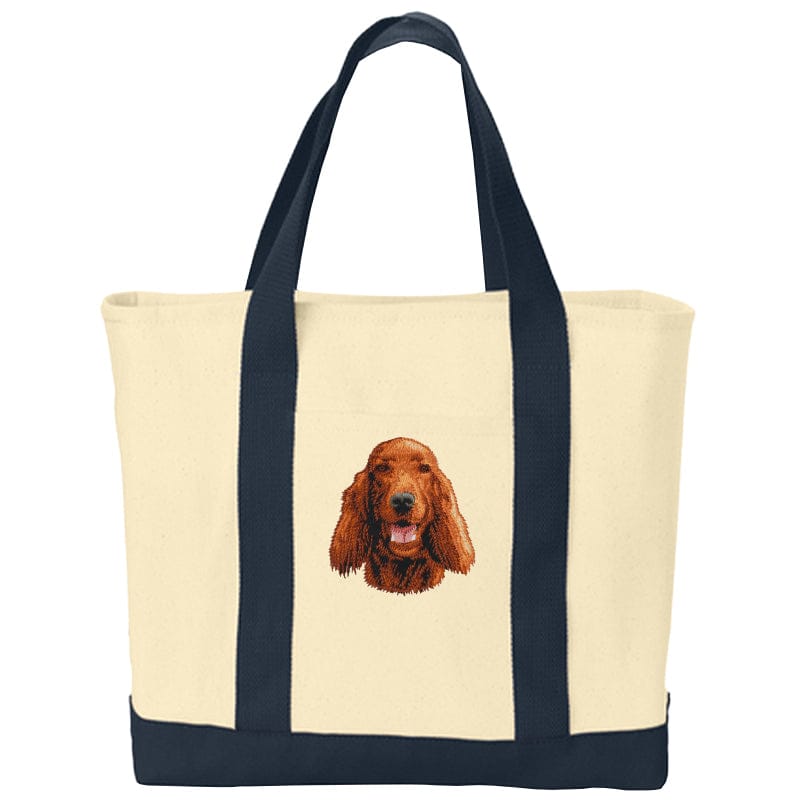 Irish Setter Embroidered Tote