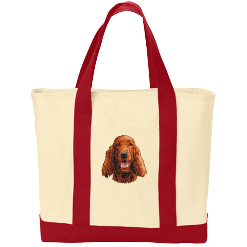 Irish Setter Embroidered Tote