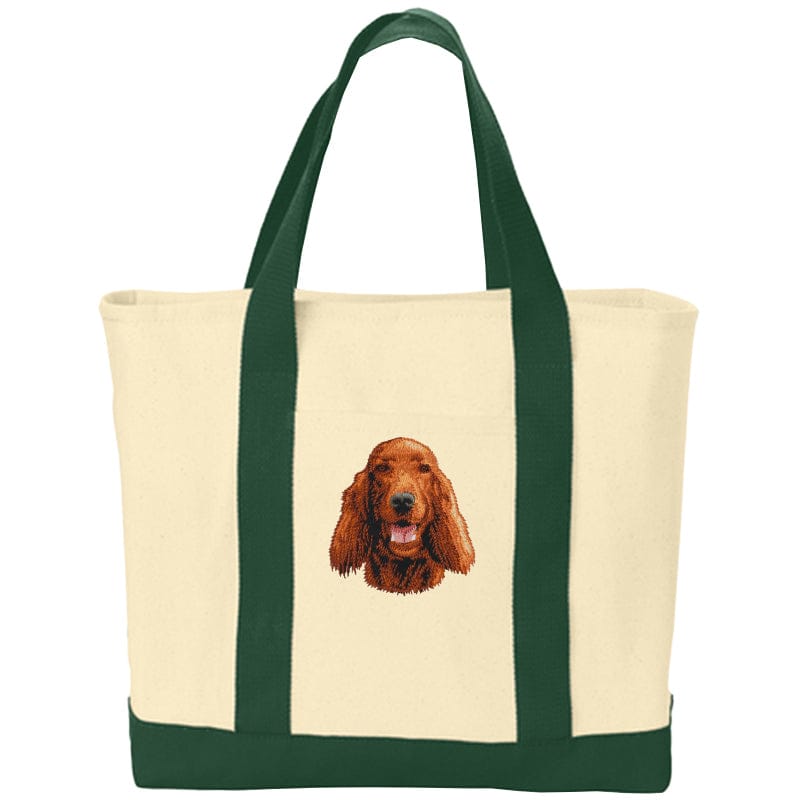Irish Setter Embroidered Tote