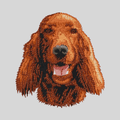Irish Setter Embroidered Mock Neck Sweatshirt