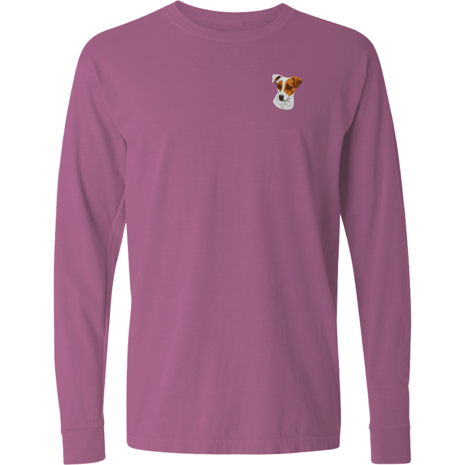 Parson Russell Terrier Embroidered Classic Long Sleeve Shirt