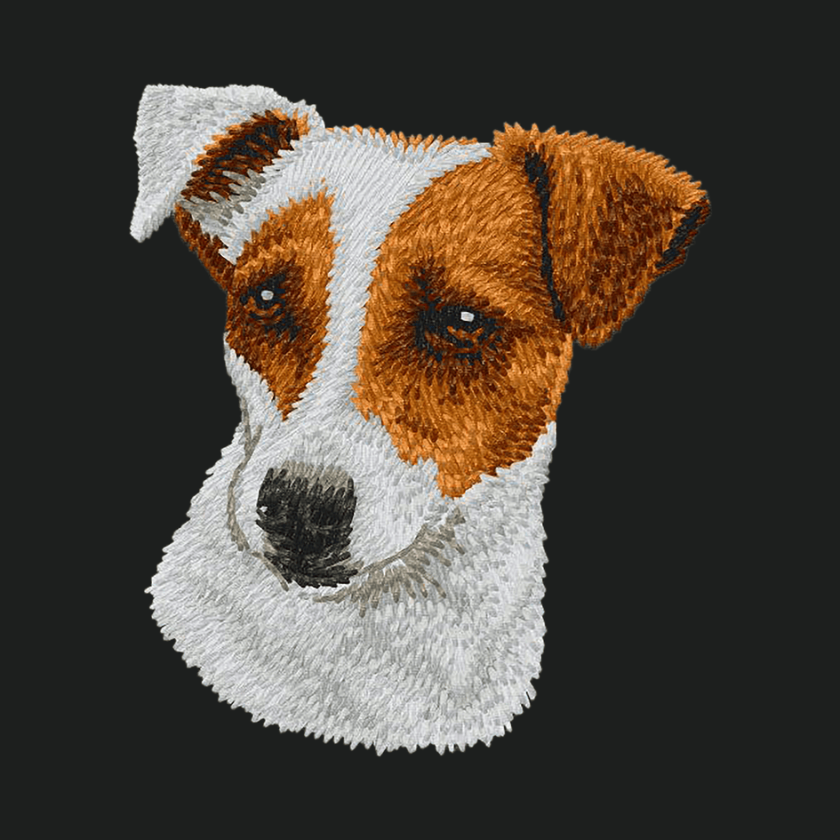 Parson Russell Terrier Embroidered Crossbody Bag