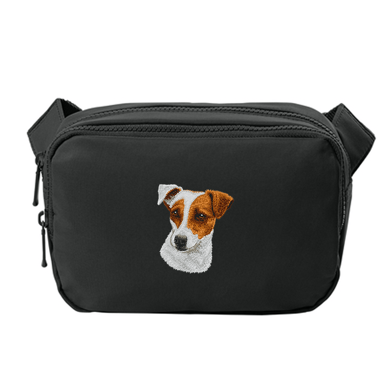Parson Russell Terrier Embroidered Crossbody Bag