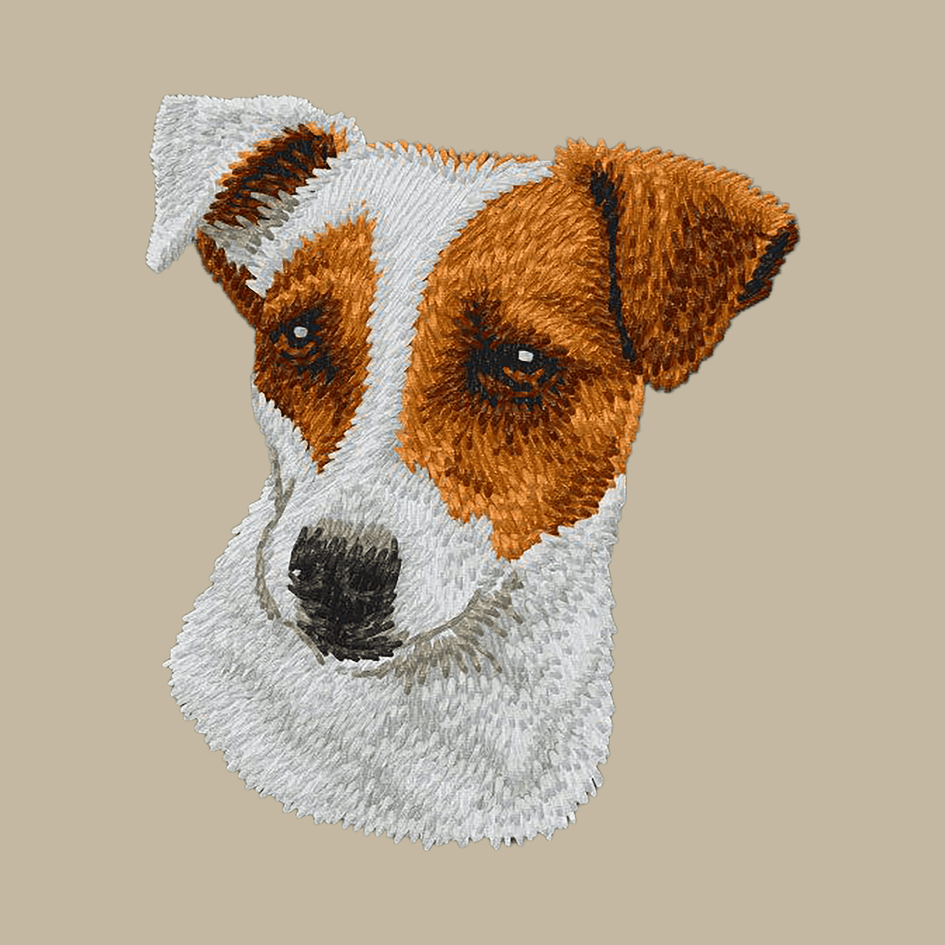 Parson Russell Terrier Embroidered Crossbody Bag