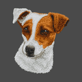 Parson Russell Terrier Embroidered Men's Fleece Jacket