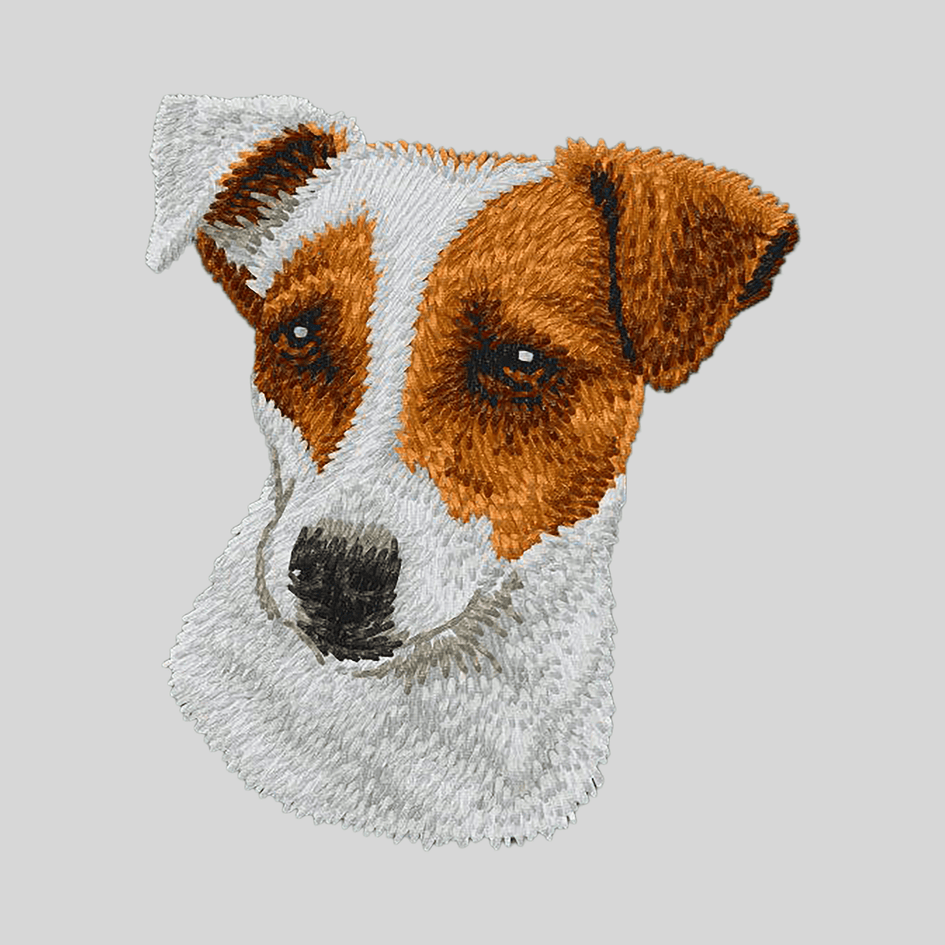 Parson Russell Terrier Embroidered Mock Neck Sweatshirt