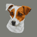 Parson Russell Terrier Embroidered Wearable Blanket
