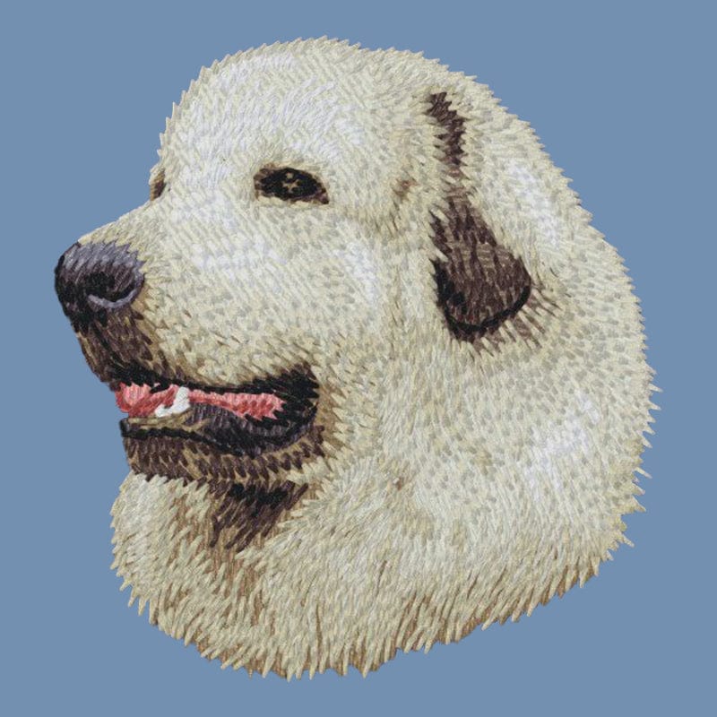 Great Pyrenees Embroidered Men's Denim Shirt