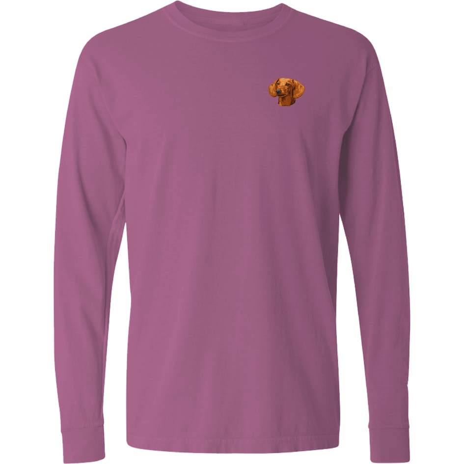 Dachshund Embroidered Classic Long Sleeve Shirt