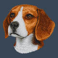 Beagle Embroidered Women's Denim Shirt