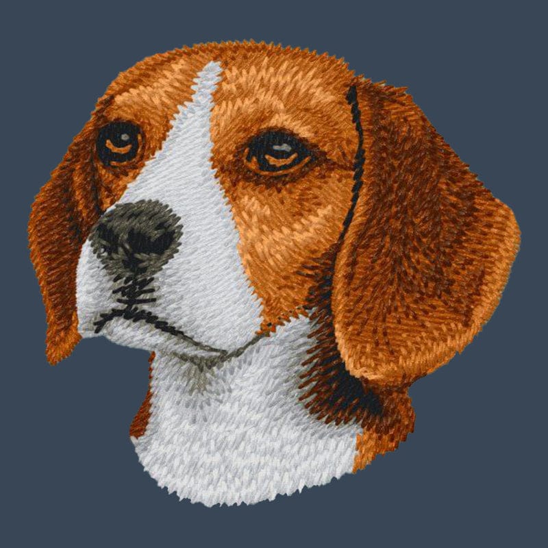 Beagle Embroidered Women's Denim Shirt