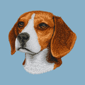 Beagle Embroidered Classic Long Sleeve Shirt