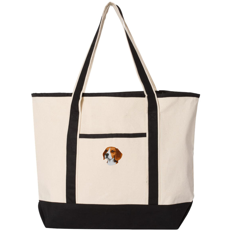Beagle Embroidered Tote