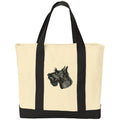 Scottish Terrier Embroidered Tote