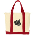 Scottish Terrier Embroidered Tote