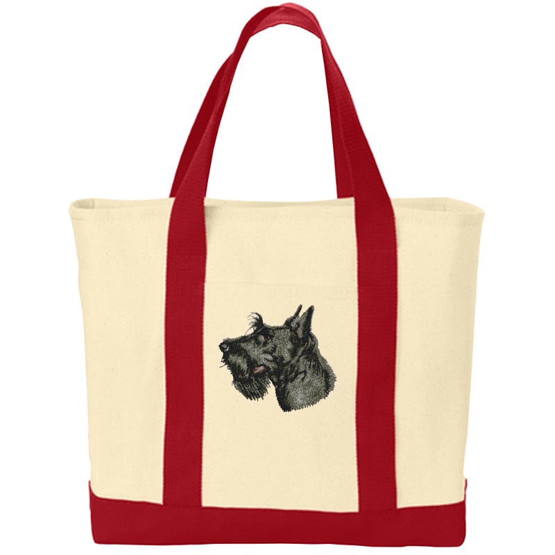 Scottish Terrier Embroidered Tote