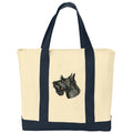 Scottish Terrier Embroidered Tote