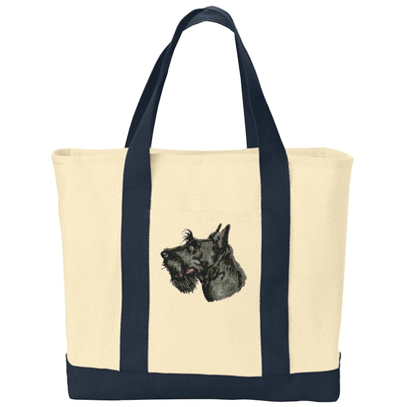 Scottish Terrier Embroidered Tote