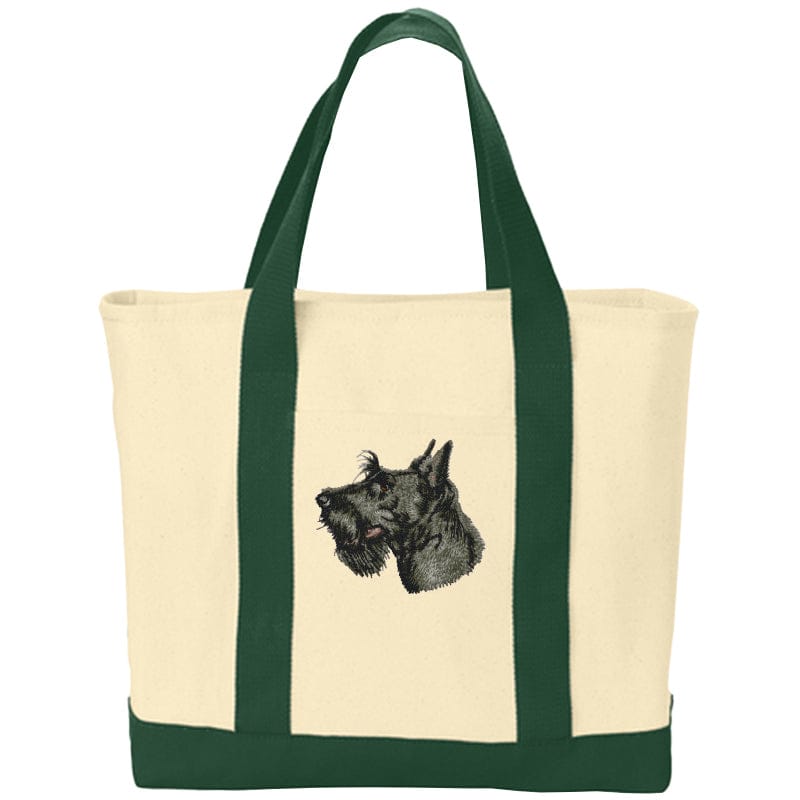Scottish Terrier Embroidered Tote