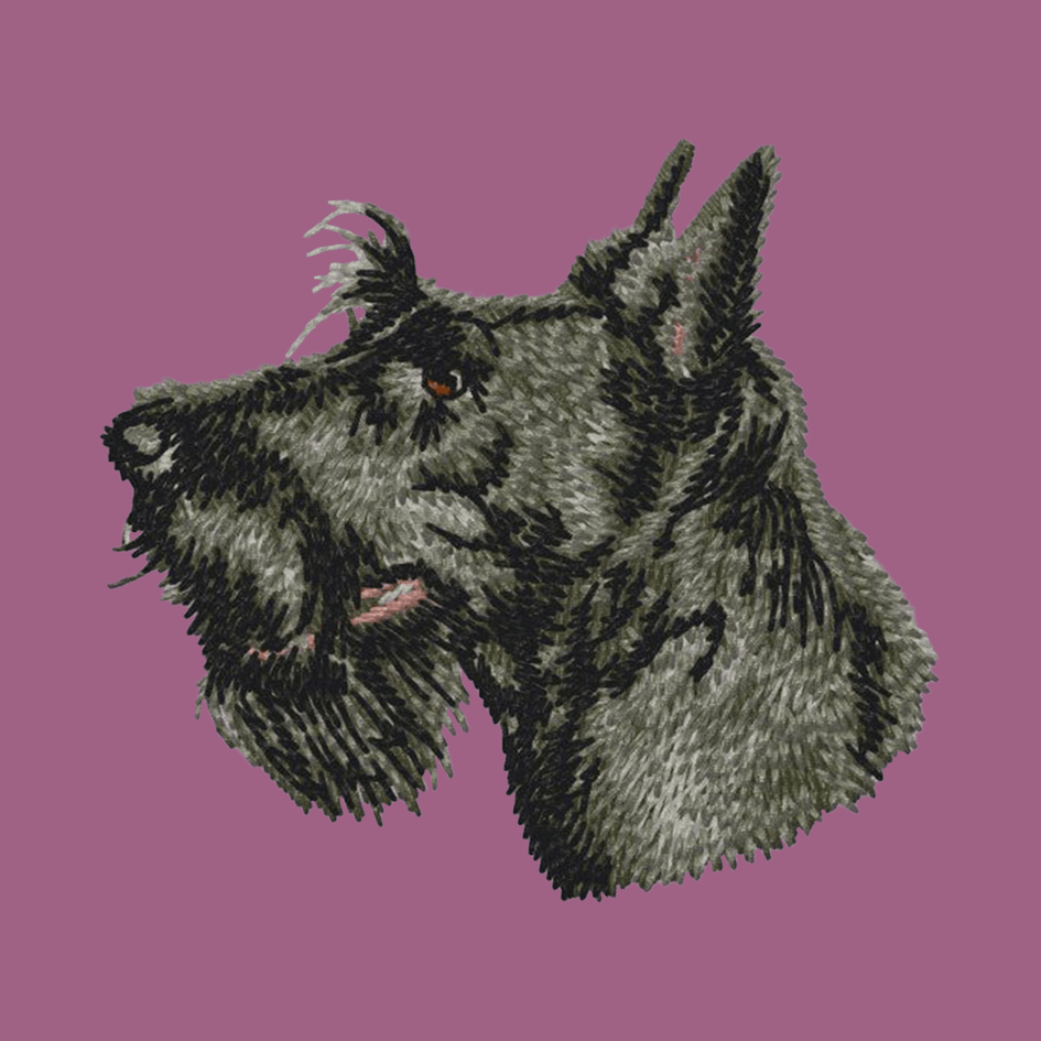 Scottish Terrier Embroidered Classic Long Sleeve Shirt