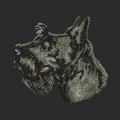 Scottish Terrier Embroidered Classic Long Sleeve Shirt