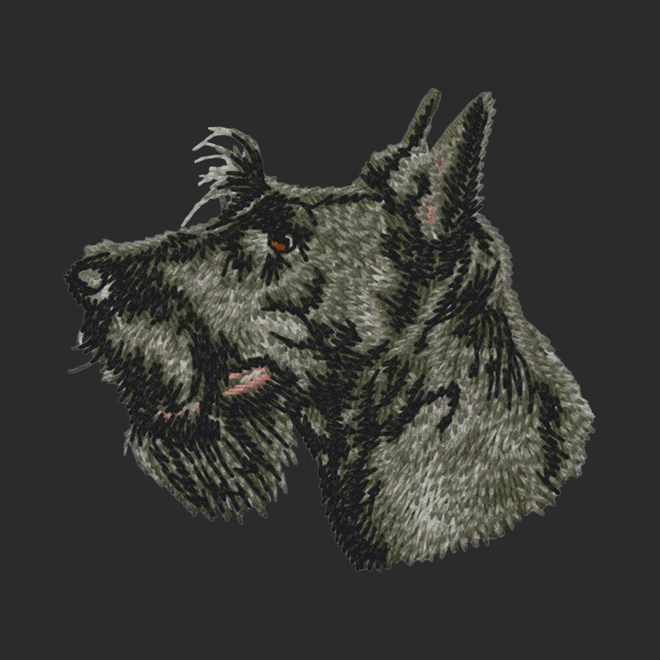 Scottish Terrier Embroidered Classic Long Sleeve Shirt