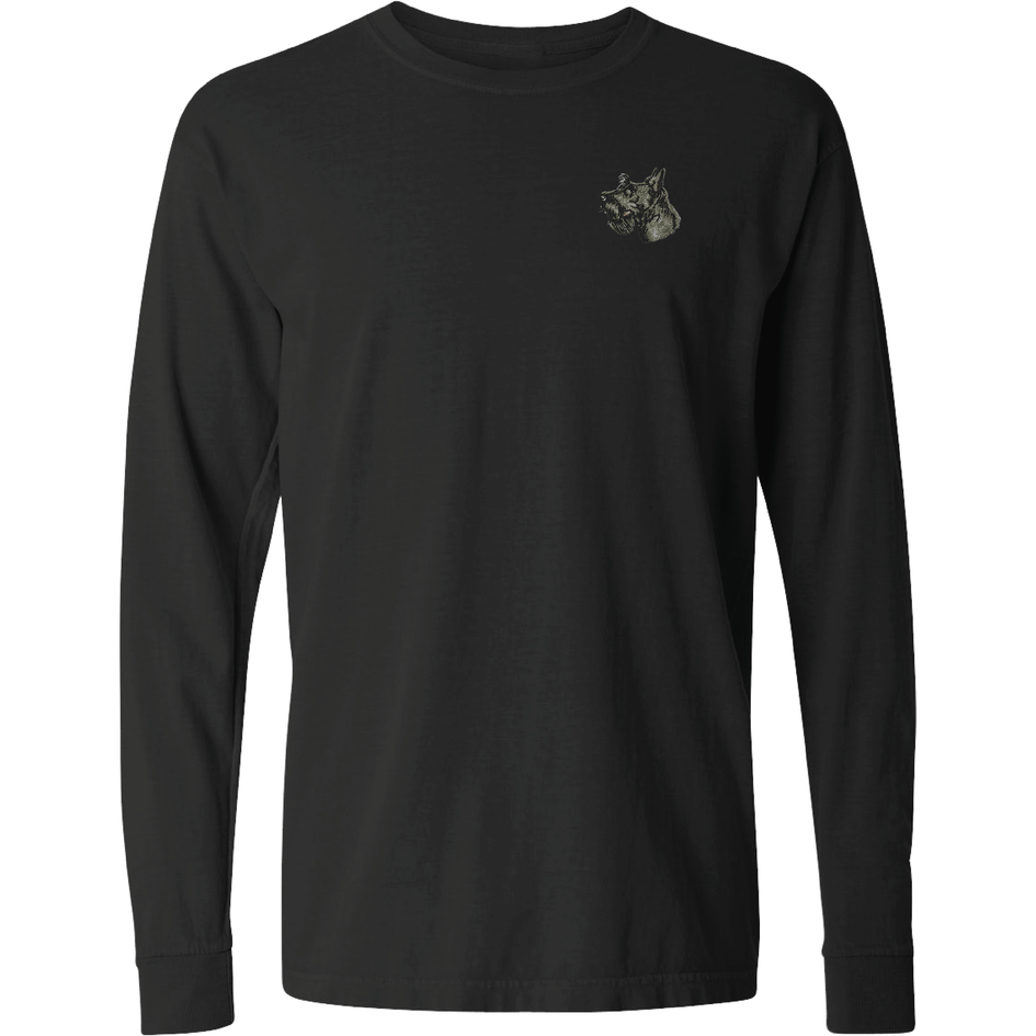 Scottish Terrier Embroidered Classic Long Sleeve Shirt