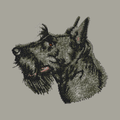 Scottish Terrier Embroidered Classic Long Sleeve Shirt