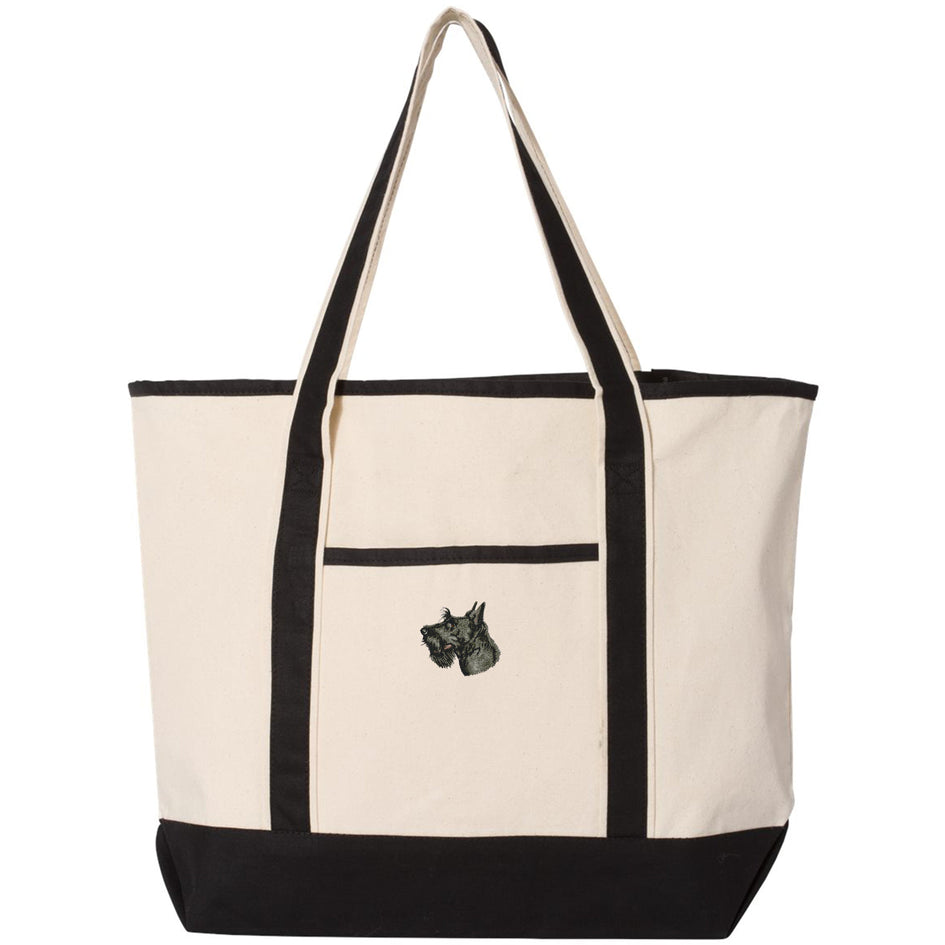 Scottish Terrier Embroidered Tote