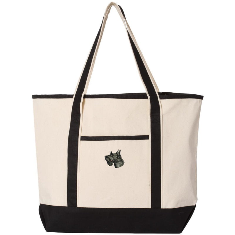 Scottish Terrier Embroidered Tote