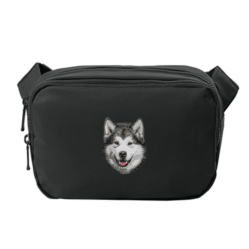 Alaskan Malamute Embroidered Crossbody Bag