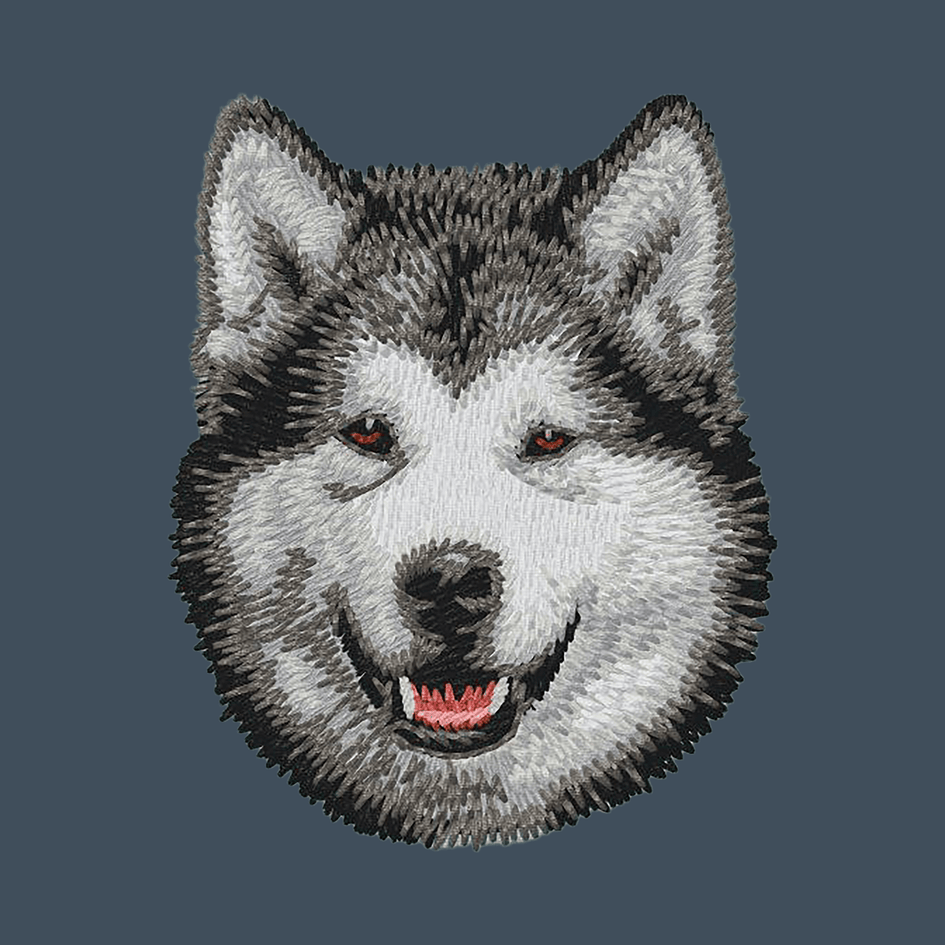 Alaskan Malamute Embroidered Baseball Cap